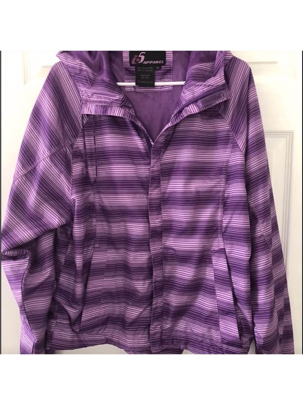 Size XL Lightweight Windbreaker Women's Purple Jacket